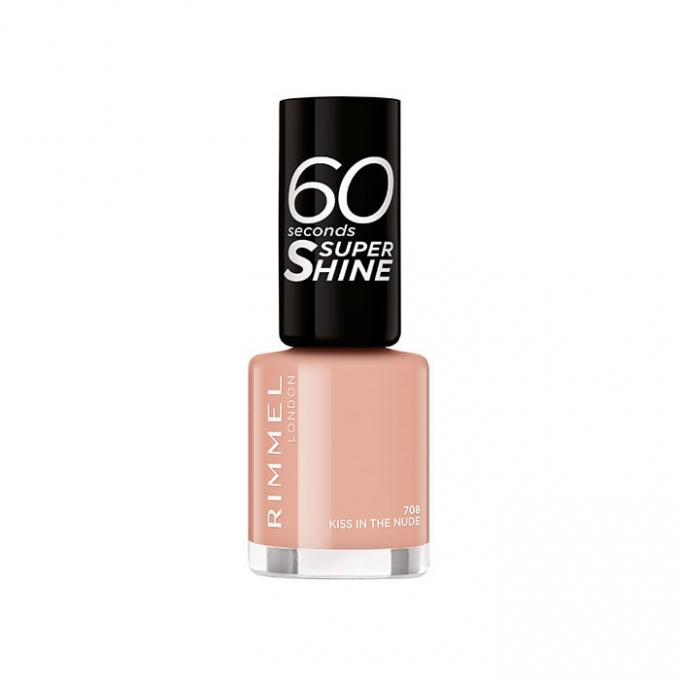 Rimmel 60 Seconds Super Shine 708 Kiss In The Nude