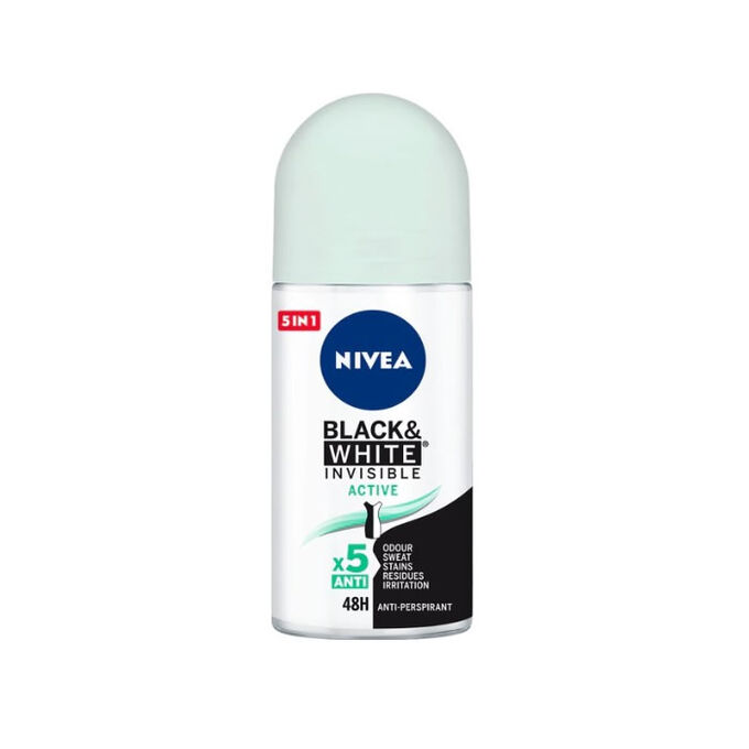 Gering aanraken Toevallig Nivea Black & White Invisible Active Deodorant Roll On 50ml | Beauty The  Shop - The best fragances, creams and makeup online shop