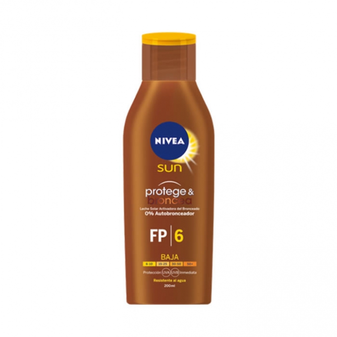 Nivea Sun Protect And Bronze Tan Activating Protecting Oil Water Resistant Spf6 200ml | The Shop The best fragances, creams and makeup online shop