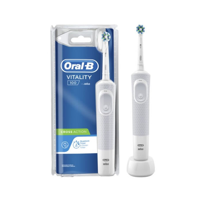 Amfibisch Omtrek tellen Oral-B Vitality 100 Crossaction Electric Toothbrush White | Beauty The Shop  - The best fragances, creams and makeup online shop