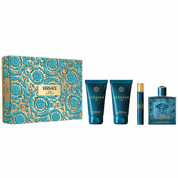 Versace Eros Eau De Parfum Spray 100ml Set 4 Artikel