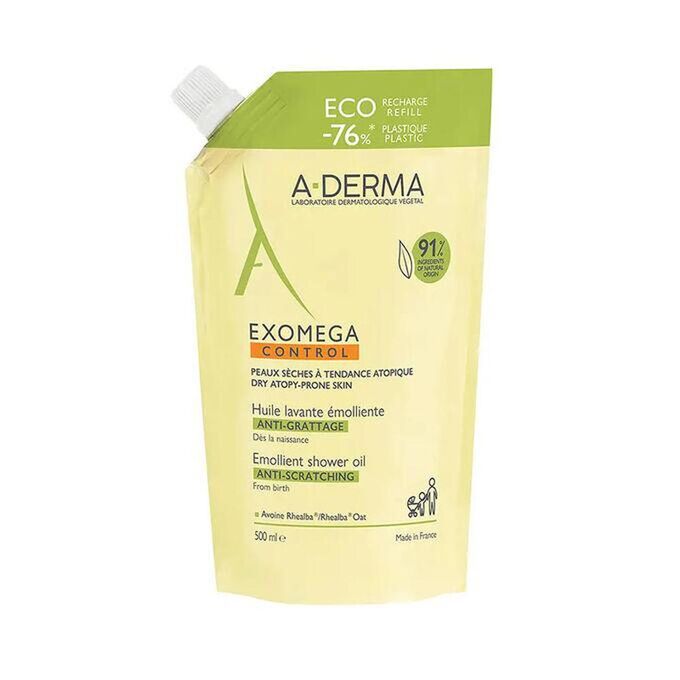 A-Derma Exomega Control Emollientes Reinigungsöl Nachfüllpackung 500ml