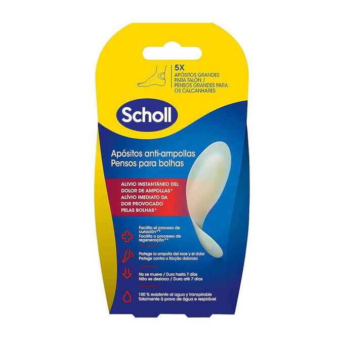 Dr. Scholl Große Anti-Blasen Pflaster Für Fersen - 5 Einheiten