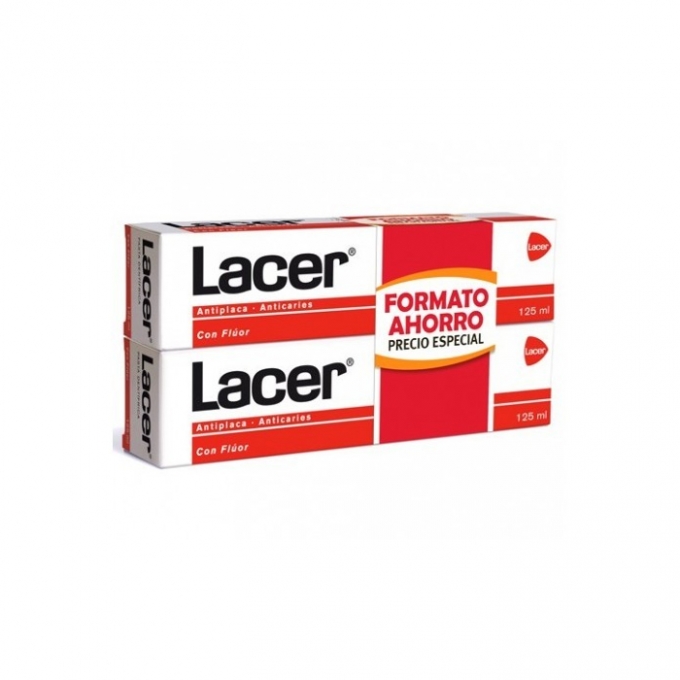 Lacer Zahnpasta Anti Plaque Antikaries 2x125ml