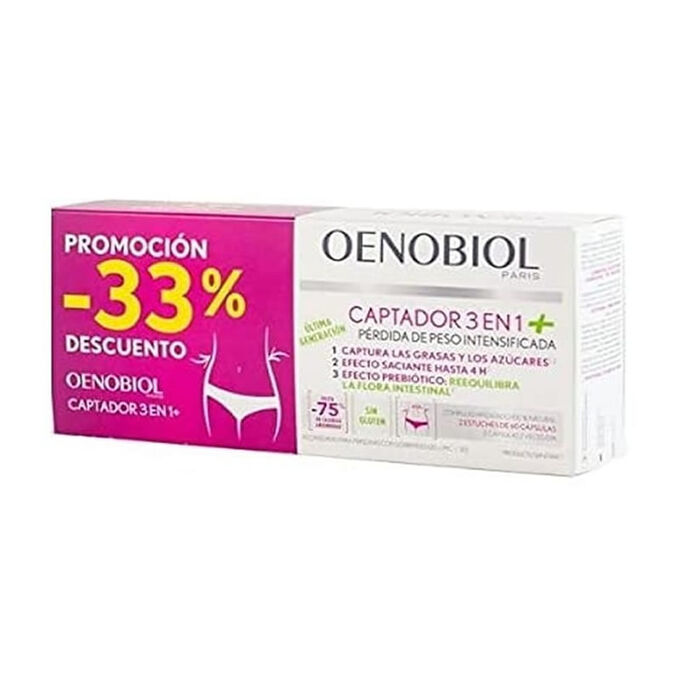 Oenobiol Fänger 3 In 1+ Intensivierte Gewichtsreduktion DUPLO 2X60 Kapseln